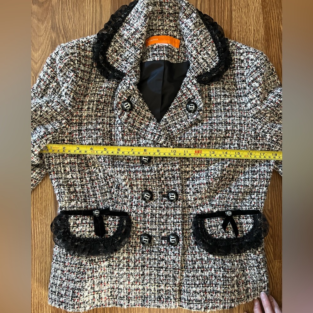 Cynthia Steffe Tweed Multicolor Blazer & Skirt Set - Picture 13 of 14